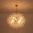 Load image into Gallery viewer, LightFixturesUSA - Statement Brass Cluster Ribbed Glass Bubble Orb Chandelier - Chandelier - Brass -