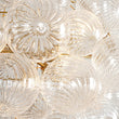 Load image into Gallery viewer, LightFixturesUSA - Statement Brass Cluster Ribbed Glass Bubble Orb Chandelier - Chandelier - Brass -