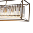 Load image into Gallery viewer, LightFixturesUSA - Vintage Italy Glam Crystal Rectangular Linear Chandelier - Chandelier - Oil - Rubbed Bronze -