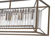 Load image into Gallery viewer, LightFixturesUSA - Vintage Italy Glam Crystal Rectangular Linear Chandelier - Chandelier - Oil - Rubbed Bronze -