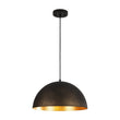 Load image into Gallery viewer, LightFixturesUSA - Vintage Luxe Black Gold Hammered Dome Pendant Light - Pendant Light - 15.7 in -