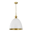 Load image into Gallery viewer, LightFixturesUSA - Vintage Luxe Farmhouse Large Iron Bell Pendant Light - Pendant Light - White -