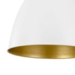 Load image into Gallery viewer, LightFixturesUSA - Vintage Luxe Farmhouse Large Iron Bell Pendant Light - Pendant Light - White -