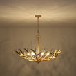 Load image into Gallery viewer, LightFixturesUSA - Vintage Luxe Gold Bloom Leaf Branch Oversized Basket Chandelier - Chandelier - 33.5 in. -