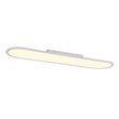 Load image into Gallery viewer, LightFixturesUSA - White Long Oval Warm Dimmable LED Semi Flush Mount - Ceiling Light - 35.4 in -