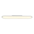 Load image into Gallery viewer, LightFixturesUSA - White Long Oval Warm Dimmable LED Semi Flush Mount - Ceiling Light - 35.4 in -