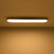 Load image into Gallery viewer, LightFixturesUSA - White Long Oval Warm Dimmable LED Semi Flush Mount - Ceiling Light - 35.4 in -
