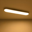 Load image into Gallery viewer, LightFixturesUSA - White Long Oval Warm Dimmable LED Semi Flush Mount - Ceiling Light - 35.4 in -