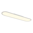 Load image into Gallery viewer, LightFixturesUSA - White Long Oval Warm Dimmable LED Semi Flush Mount - Ceiling Light - 35.4 in -