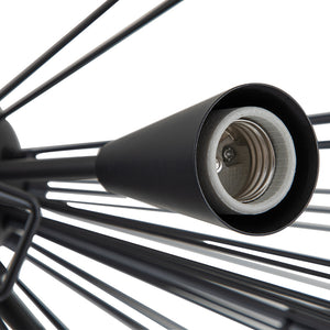 10-Light Geometric Sputnik Sunburst Chandelier