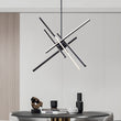 Load image into Gallery viewer, 6-Light LED Rod Sputnik Chandelier