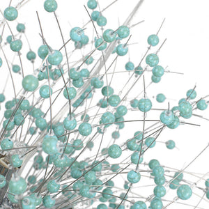 9-Light Blue Dandelion Firework Chandelier