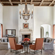 Load image into Gallery viewer, Antique Wood Beaded Empire Chandelier