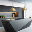 Load image into Gallery viewer, Modern Brass Single Dome Gold Pendant Light