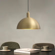 Load image into Gallery viewer, Modern Brass Single Dome Gold Pendant Light