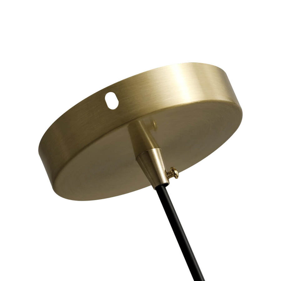 Modern Brass Single Dome Pendant Light