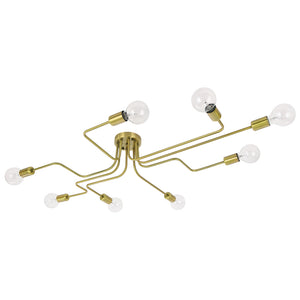 Modern Industrial Semi Flush Sputnik Light