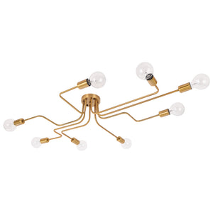 Modern Industrial Semi Flush Sputnik Light