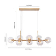 Load image into Gallery viewer, Modern Mid-Century Globe Kitchen Island Pendant Light