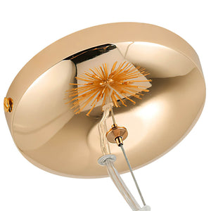 Gold Sputnik Sphere Sunburst Chandelier