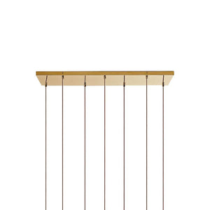 LightFixturesia-7-light Kitchen Island Cluster Pendant Chandelier-Kitchen Island Pendant-Brass-