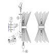 Load image into Gallery viewer, LightFixturesia-Mid-century Modern Starburst Brass Wall Sconce-Wall Sconce-Default Title-