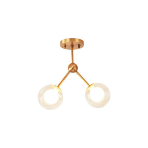 LightFixturesia-Modern Bubble Semi Flush Mount-Semi Flush Light-2 Lt-