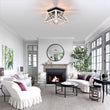 Load image into Gallery viewer, LightFixturesia-Modern Farmhouse Square Flush Mount Light-Flush Mount Light-Default Title-