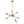 Load image into Gallery viewer, LightFixturesia-Modern Globe Multi-light Linear Sputnik Chandelier-Chandelier-Gold-8 Lt
