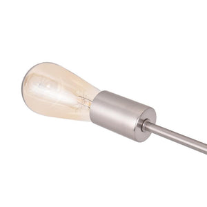 LightFixturesia-Modern Industrial Semi Flush Sputnik Light--Black-