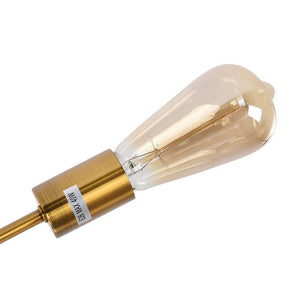 LightFixturesia-Modern Industrial Semi Flush Sputnik Light--Black-