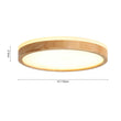 Load image into Gallery viewer, LightFixturesia-Round LED Wood Flush Mount Light-Flush Mount Light-19"-