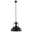 Load image into Gallery viewer, LightFixturesUSA-1-Light Industrial Dome Pendant Light-Pendant Light-Black-