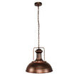 Load image into Gallery viewer, LightFixturesUSA-1-Light Industrial Dome Pendant Light-Pendant Light-Rusty-