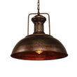 Load image into Gallery viewer, LightFixturesUSA-1-Light Industrial Dome Pendant Light-Pendant Light-Rusty-