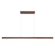 Load image into Gallery viewer, LightFixturesUSA-1-Light Modern Minimalist LED Wood Linear Chandelier-Chandelier-Walnut-