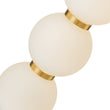 Load image into Gallery viewer, LightFixturesUSA-4-Light LED Frosted Glass Strand Globe Pendant Light-Pendant Light-Brass-4-Lt (Pre-Order)