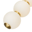 Load image into Gallery viewer, LightFixturesUSA-4-Light LED Frosted Glass Strand Globe Pendant Light-Pendant Light-Brass-4-Lt (Pre-Order)