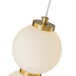 Load image into Gallery viewer, LightFixturesUSA-4-Light LED Frosted Glass Strand Globe Pendant Light-Pendant Light-Brass-4-Lt (Pre-Order)