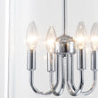 Load image into Gallery viewer, LightFixturesUSA-4-Light Manor Glass Wide Cylinder Lantern Pendant Light-Pendant Light-Chrome-