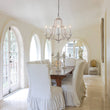Load image into Gallery viewer, LightFixturesUSA-5-Light Distressed White Shabby Chic Candle Style Chandelier-Chandelier--