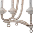 Load image into Gallery viewer, LightFixturesUSA-5-Light Distressed White Shabby Chic Candle Style Chandelier-Chandelier--