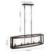 Load image into Gallery viewer, LightFixturesUSA-5-Light Oil Rubbed Bronze Frame Island Chandelier-Chandelier-Oil Rubbed Bronze-