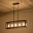Load image into Gallery viewer, LightFixturesUSA-5-Light Oil Rubbed Bronze Frame Island Chandelier-Chandelier-Oil Rubbed Bronze-