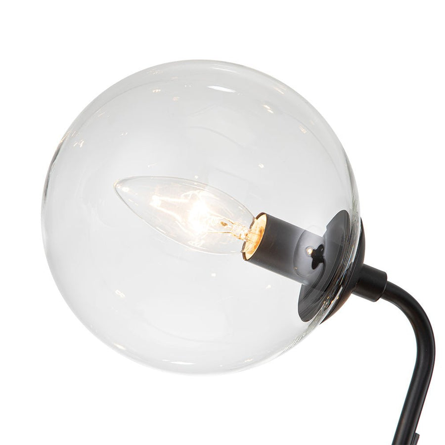 LightFixturesUSA-9-Light Sputnik Glass Globe Bubble Chandelier-Chandelier-Black-
