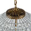 Load image into Gallery viewer, LightFixturesUSA-Antique Brass Crystal Globe Chandelier-Chandelier--