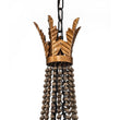 Load image into Gallery viewer, LightFixturesUSA-Antique Wood Beaded Empire Chandelier-Chandelier--