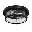 Load image into Gallery viewer, LightFixturesUSA-Black Seeded Glass Flush Mount-Ceiling Light--