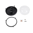 Load image into Gallery viewer, LightFixturesUSA-Black Seeded Glass Flush Mount-Ceiling Light--