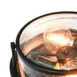 Load image into Gallery viewer, LightFixturesUSA-Black Seeded Glass Flush Mount-Ceiling Light--